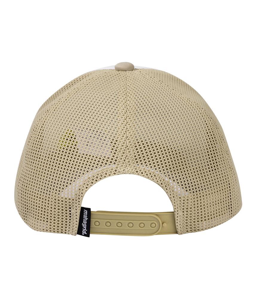 MAHAGRID Truck Mesh Trucker Cap Beige(Mg2Emmab32D)