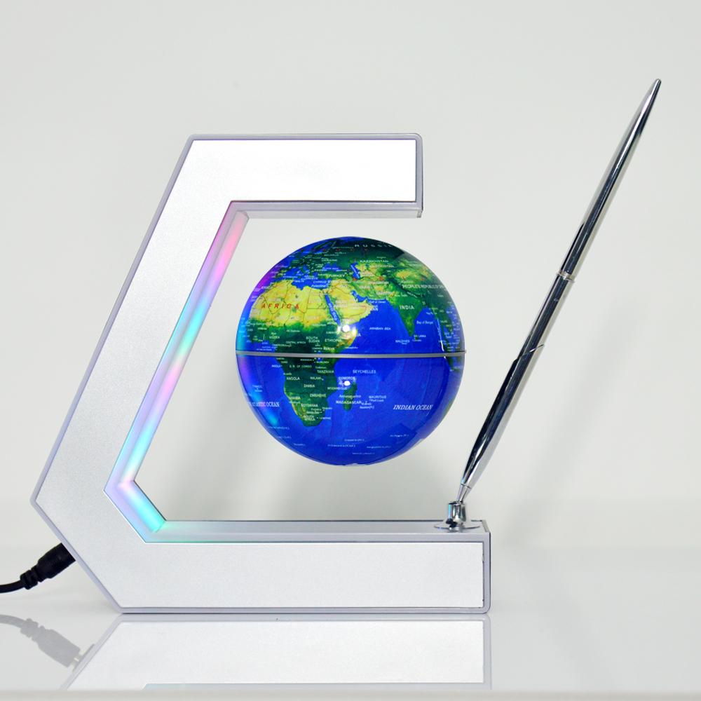 Excellence Price Levitating Globe Magnetic Floating Led World Map 17.9*17.2*4.3cm