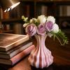 Moderne Tafeldecoraties 3D Geprinte Bloemenvaas, Decoratieve Scandinavische Stijl Bloemenarrangement Verfijnde Woonaccessoires Container, Minimalistisch