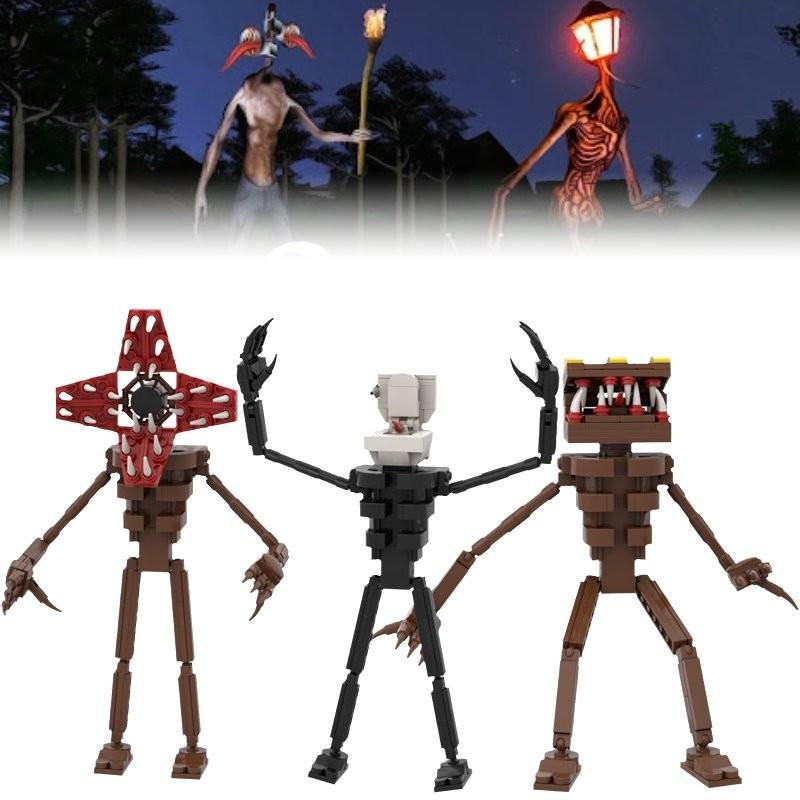 Head Awakening Siren Monster Assembling Building Blocks Toys Tabletop Decoration