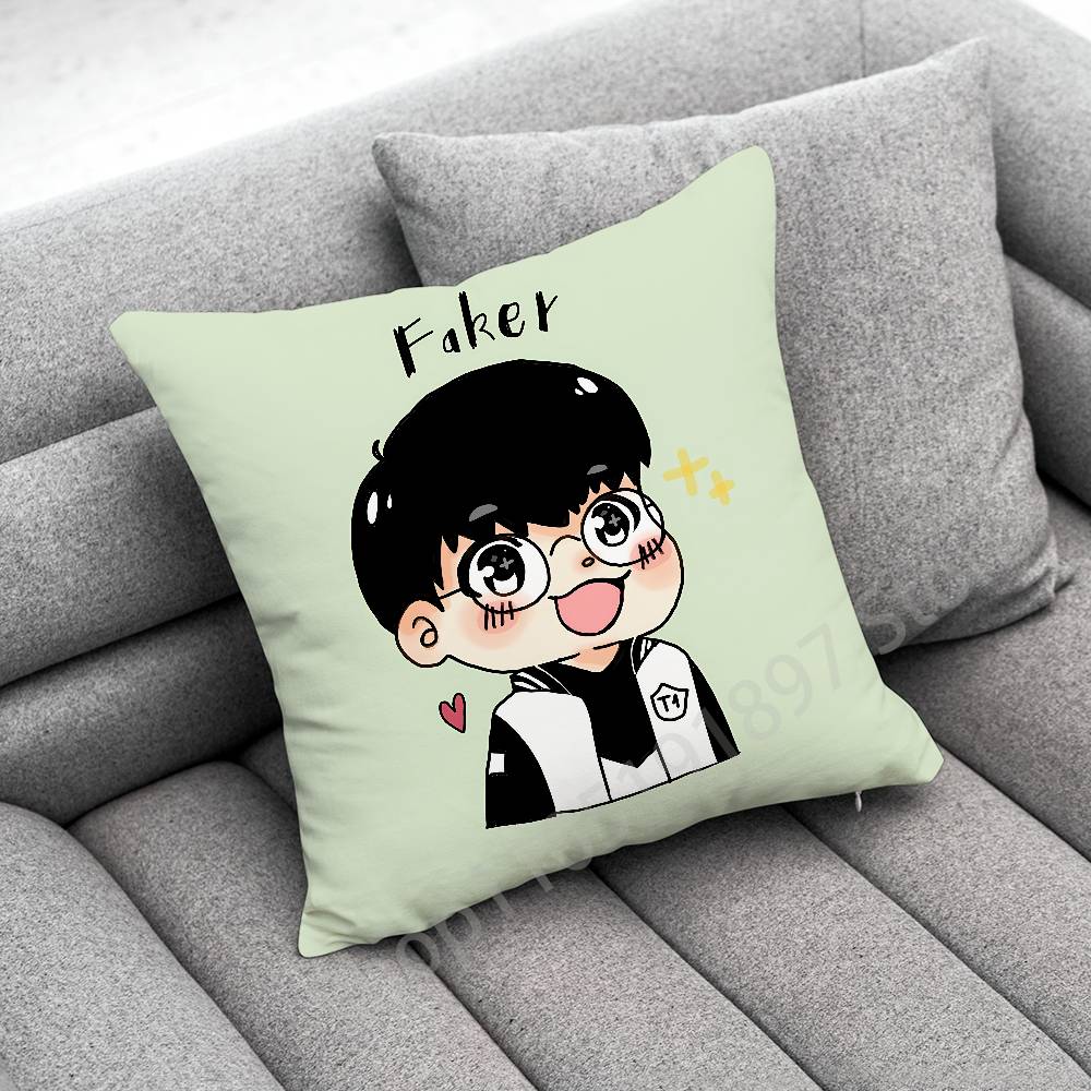 T-T1 F-Faker  Throw Pillow Case For 45x45cm 40x40cm 30x30cm 50x50cm 55x55cm Square Home Pillowcase Case