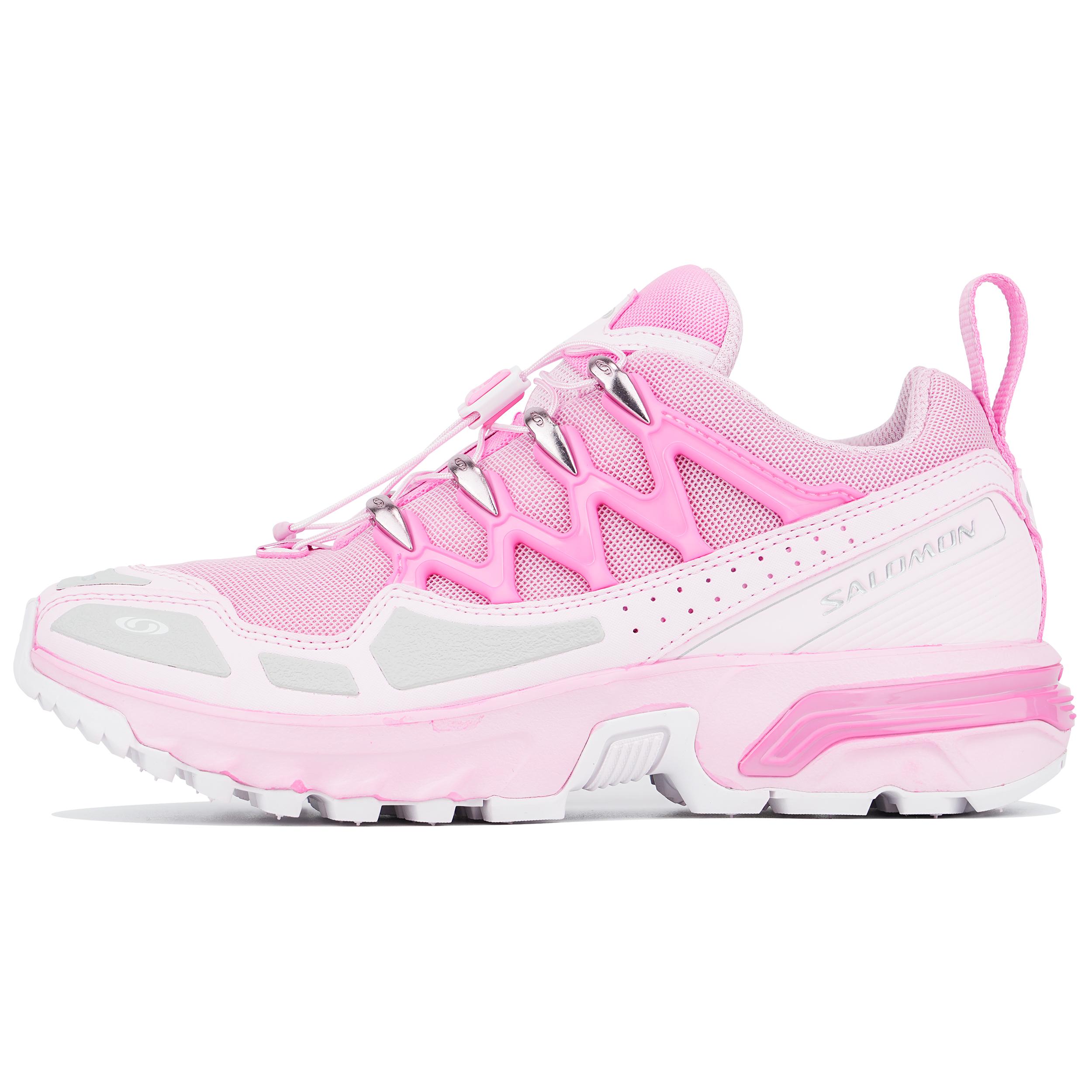 

SALOMON ACS + Fabric Slip Resistant Abrasion Resistant Low top Casual Shoes Unisex Pink White 472367(TeamTen-) 41⅓