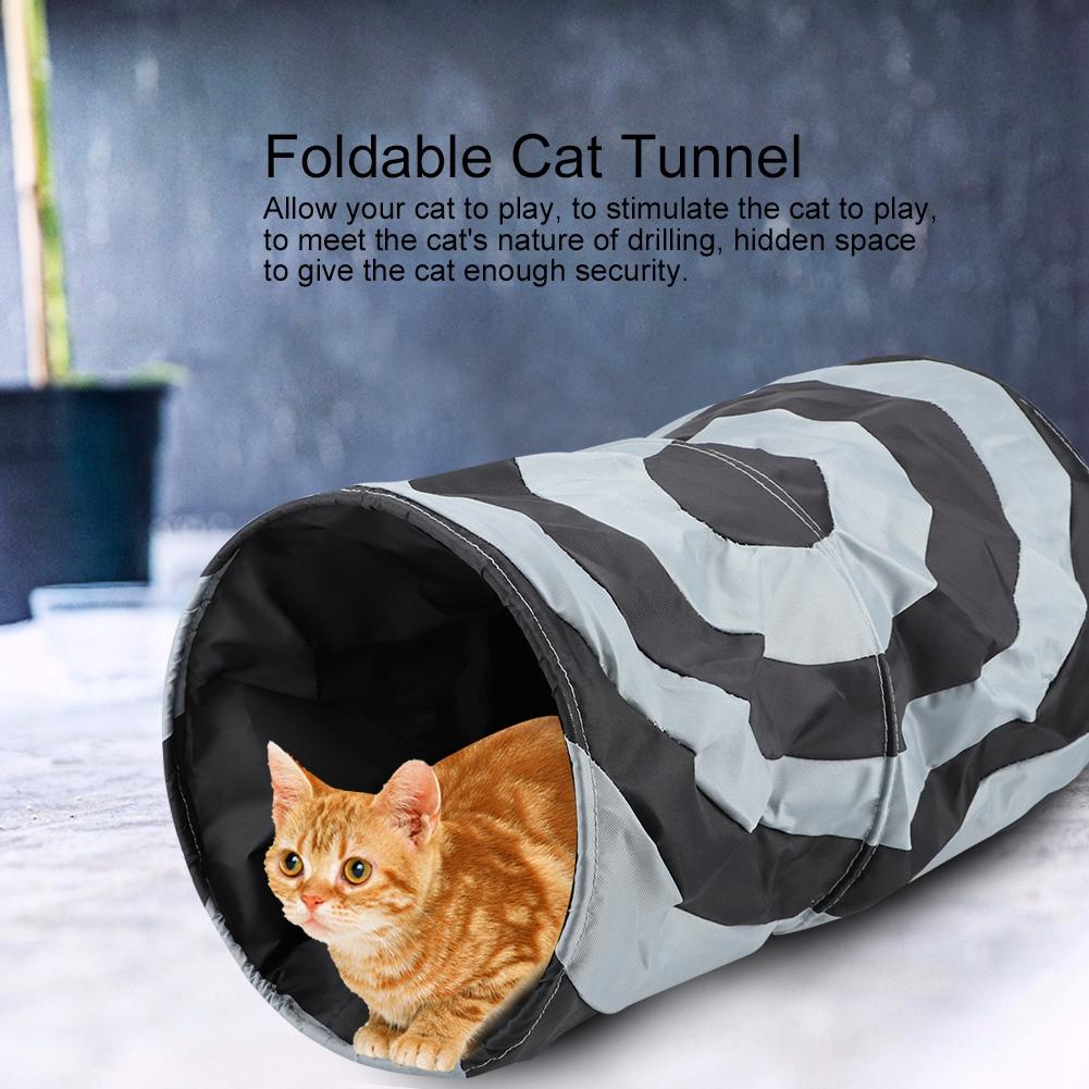 Foldable Polyester Pet Cat Playing Tunnel Indoor Outdoor Training Toy for Pets Kitten