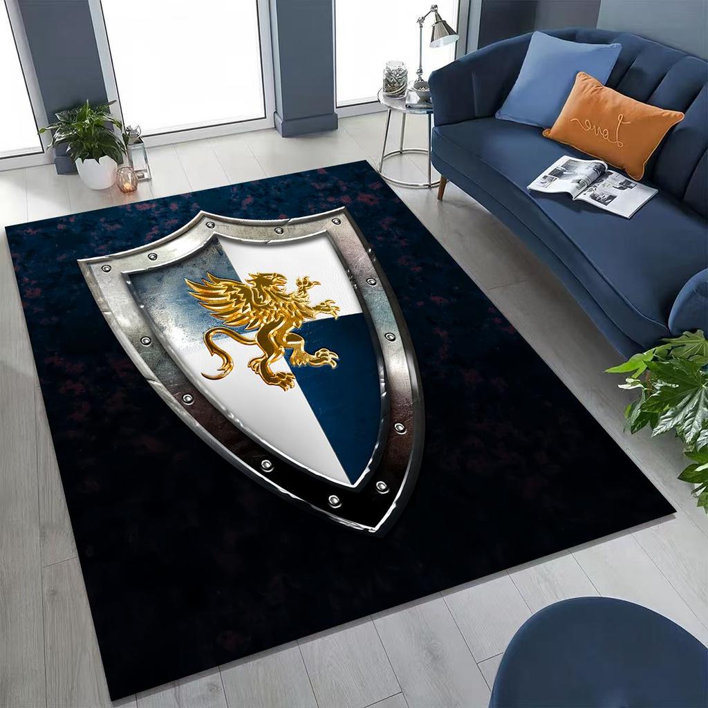 Retro Heroes of Might and Magic Map Games Art Rug for Bedroom Living Room Sofa Home Doormat Decor,Large Kids Non-slip Floor Mat