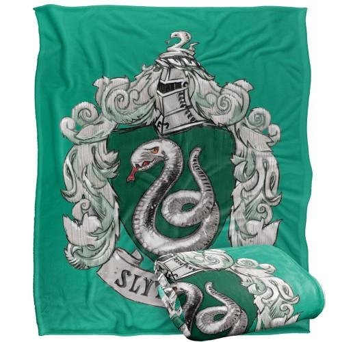 Harry Potter Slytherin Stitched Crest Blanket