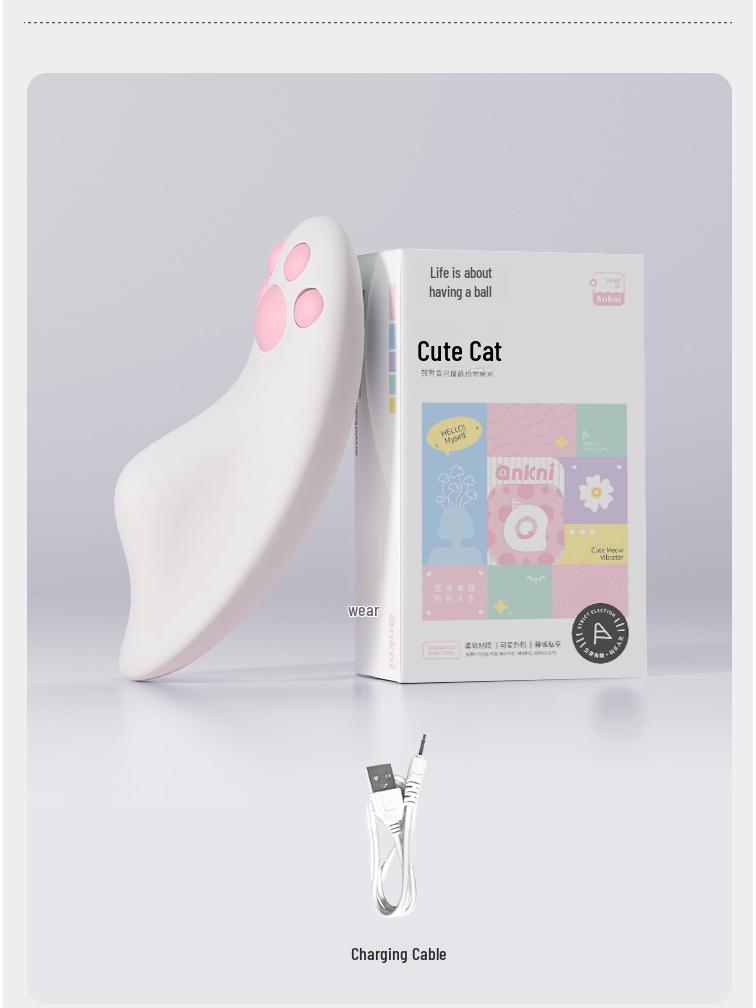 Miji Mengmiao Wearable Remote-Controlled Female Adult Toy, Portable and Discreet.