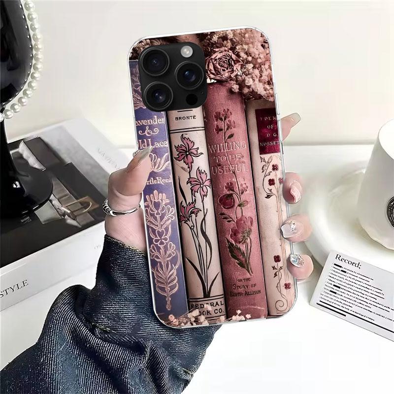 Lies Bücher Illustration Lesen Weiche Handyhülle Für IPhone 11 17 Air 16E 16 Pro Max 15 + 14 Plus 13 Mini 12 Apple 7 SE 8 Fundas