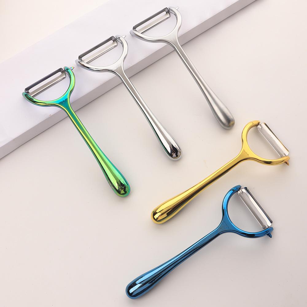 German-Style Stainless Steel Multi-Functional Peeler & Grater for Fruits and Vegetables