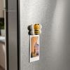 Animal Shaped Magnets 3Pcs 3D Cartoon Bee Refrigerator Magnet, Resin Insect Decorative Fridge Hand Painted Memo Notes Photo Holder for Home