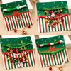 Christmas Theme Braided Rope Bracelet Set for Women Fashion Snowman Bells Elk Snowflake Chain Pendant Bracelet New Year Gift