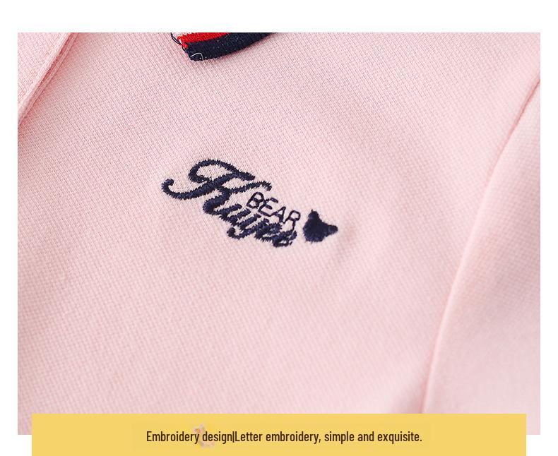 2018 Preppy Style: Simple & Fashionable Lapel Dress for Middle-Aged & Older Girls