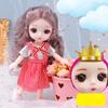 17 CM Mini Mobile 13 Bambole Snodate Ragazze Giocattolo 3D Grandi Occhi BJD Principessa Abiti Completi Collezione di Abiti Per Bambini Regalo bambola