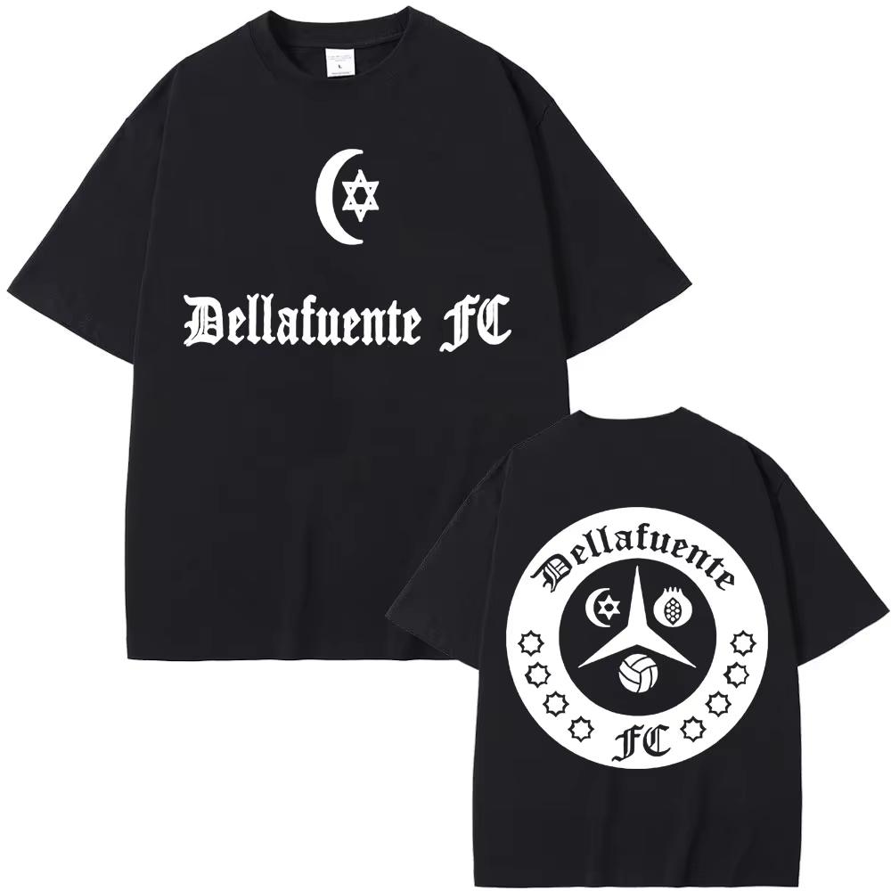 Rapper Dellafuente Pa Las Penas Dellafuente Pa Las Alegrías Print T Shirts Men Women Vintage Casual pure Cotton Tshirt