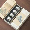 Chinese Ceramic Tea Cup Set - Tasting, Host, Household, Water, Wine Cups with Gift Box