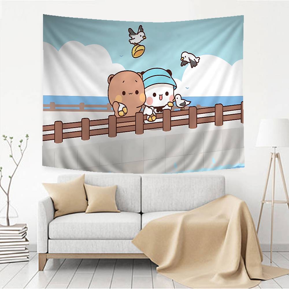 Cartoon Cute BBubu DDudu Colorful Tapestry Wall Hanging Cheap Hippi Bohemian Wall Tapestries Mandala Wall Hanging Sheets
