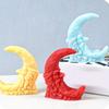 Moon Elder Shape Scented Candle Mold DIY Handmade Aromatherapies Candle Silicone Mold for Weddings and Festives Occasion