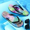 Flip-flops men's trendy outer wear summer non-slip and wear-resistant casual beach shoes pinch slippers men