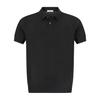 FERRAROMILANO Cotton Blend Collared Knit Black (Am0Gtsy20339)