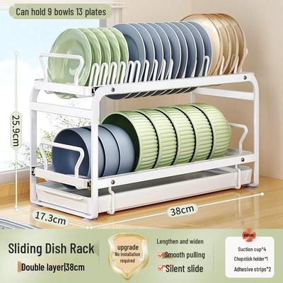 Kitchen Pull-Out Bowl & Dish Rack