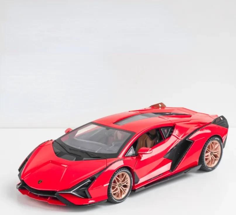 

1:18 Lamborghinis SIAN FKP37 High Simulation Alloy Car Model Sound and Light Children s Toy Collectibles Birthday gift