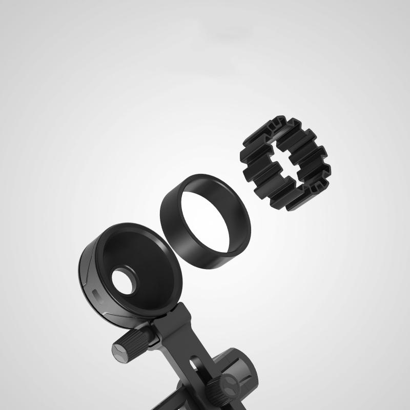 Upgrade Universal Cell Phone Adapter Bracket Clip Mount Soft Rubber Material for Binocular Monocular Spotting Scope Telescope