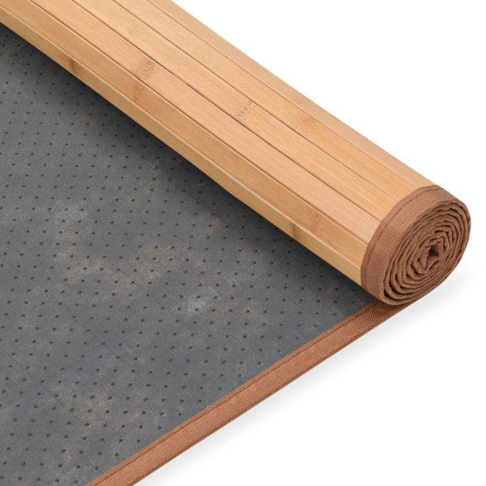 VidaXL Tapis Bambou 80 x 300 cm Marron