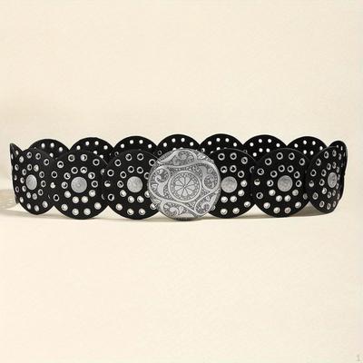 Cinto de couro da moda com fecho atraente para mulheres