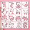 16pcs cartoon animals