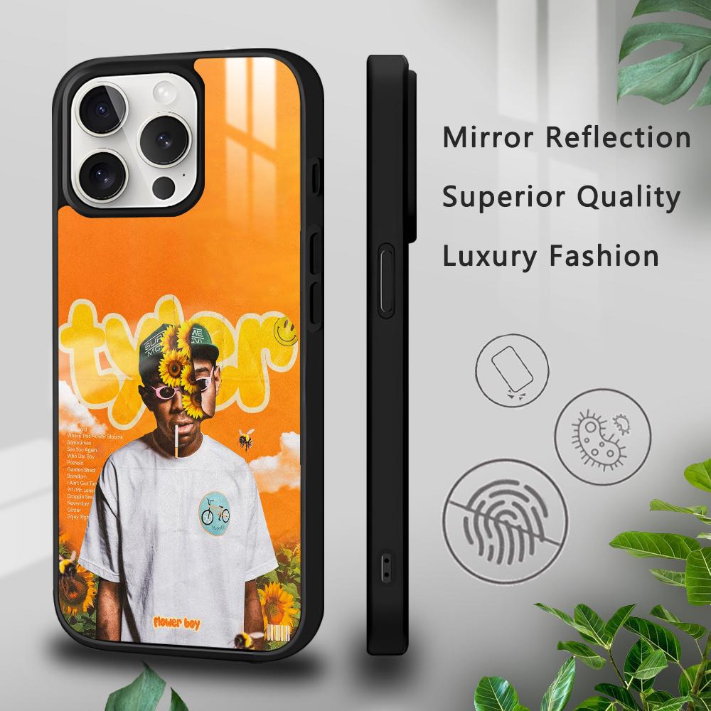 

Rapper T-Tyler the Creator Phone Case For iPhone 16 15 14 13 12 11 Pro Xs Max Mini Plus Celulares Hard Funda iPhone11PRO