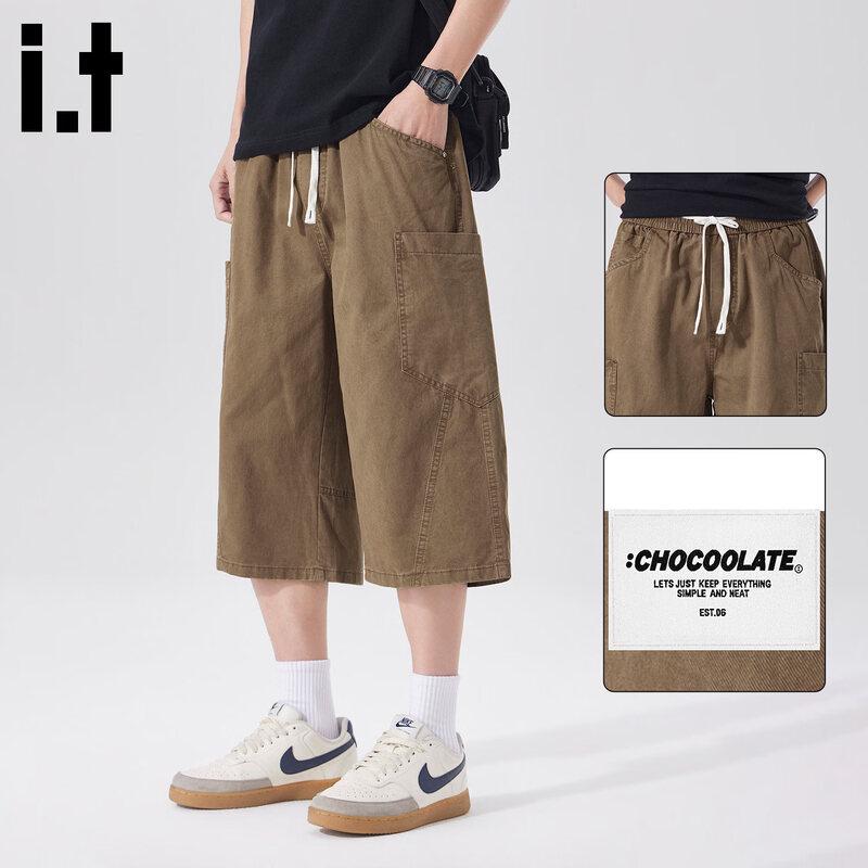 CHOCOOLATEit Men s Japanese Style Workwear Cotton Capri Shorts M