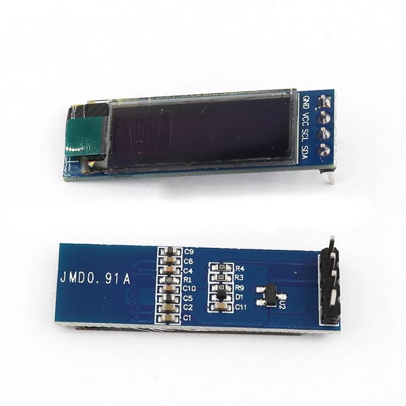 0.91 inch OLED module 0.91" white/Blue OLED 128X32 OLED LCD LED SSD1306 Display Module 0.91" IIC Communicate for arduino