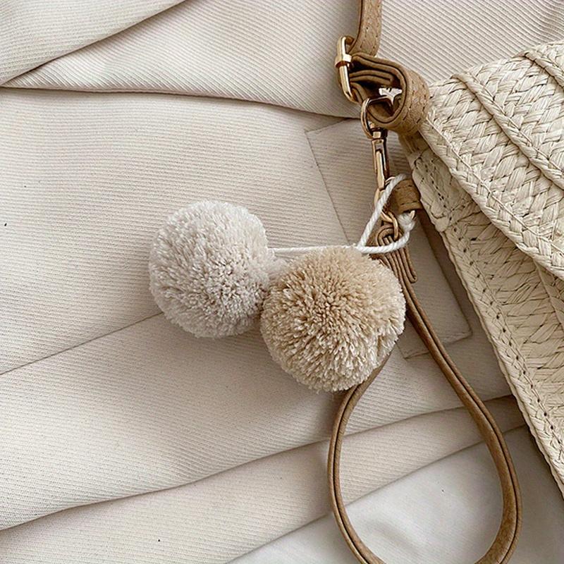 Summer Beach Handmade Straw Woven Clutch Elegant Women'S Casual Crossbody Bag With Detachable Shoulder Strap Scalloped Flap Closure
