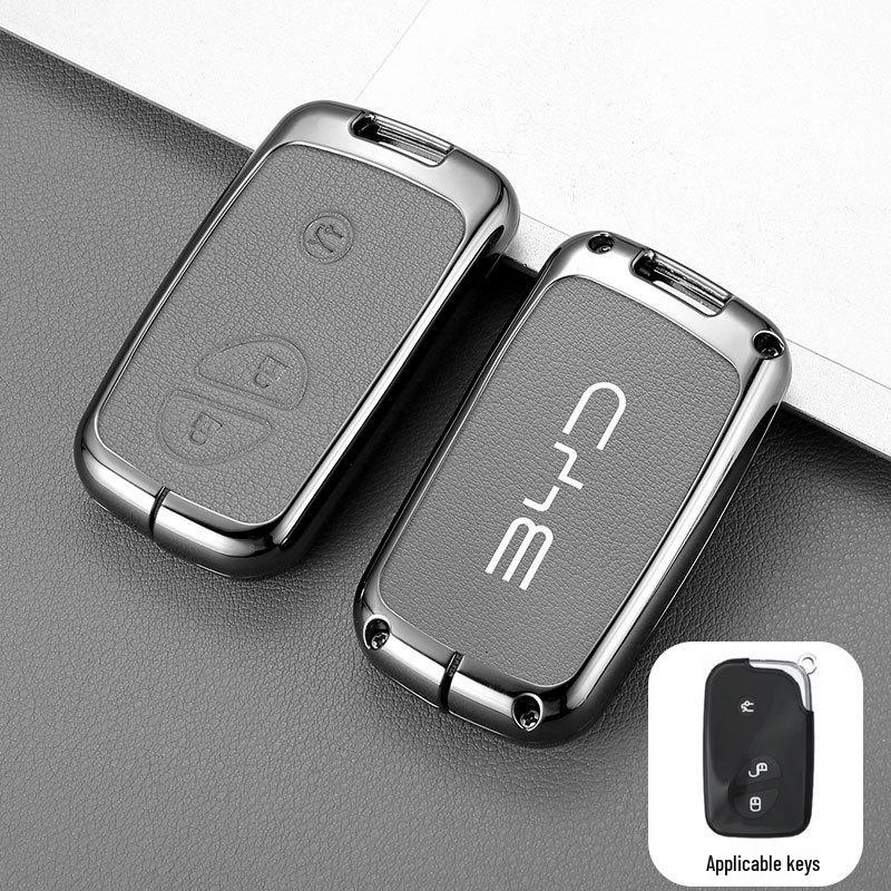 Exquisite Metal Key Shell with Buckle for 2015 BYD Tang DM