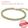 Copper Yellow & Blue Tennis Bracelet For Women Sparkling Pavé Circle Pearl Design Exquisite Gift New Arrival