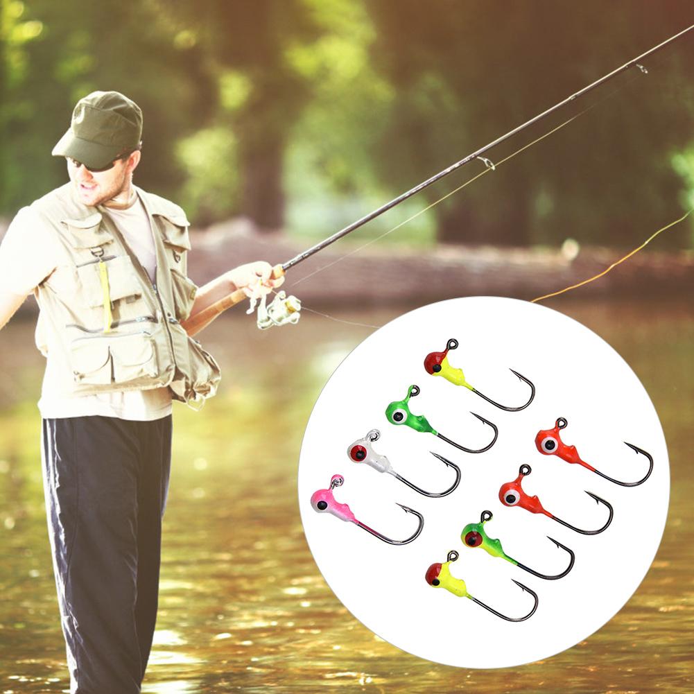 50PCS 2cm 1g Durable Metal Fishing Hooks with Sharp Barb Hook Fishers Accessory