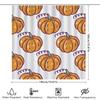 Vibrant Pumpkin Shower Curtain Set Perfect For Halloween Decorations Orange, Purple Green Floral Pattern Bath Mat Shower Curtain