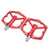 LeBycle Fahrradpedal Rutschfestes Trittbrett Universal Leichtgewicht CNC Aluminiumlegierung Fahrradzubehör Rot