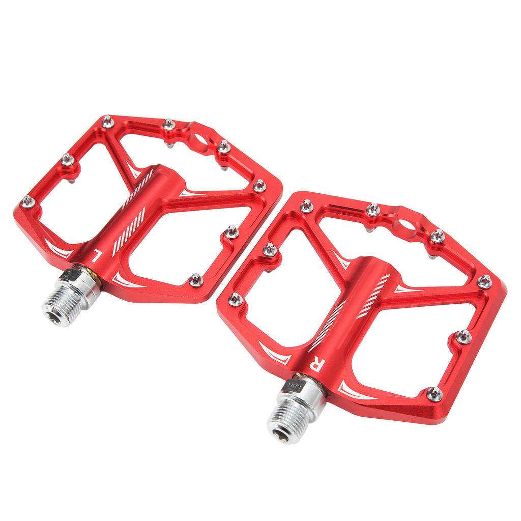 LeBycle Fahrradpedal Rutschfestes Trittbrett Universal Leichtgewicht CNC Aluminiumlegierung Fahrradzubehör Rot