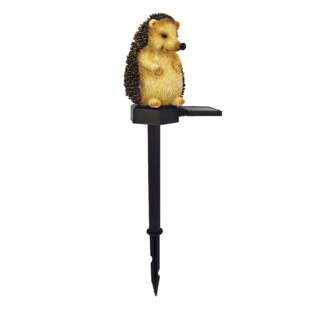 LED Hedgehog Stake Light IP55 Waterproof Solar Powered Hedgehog Lawn Lamp Cute Animal Decorative Lights for Outdoor Garden Lawn