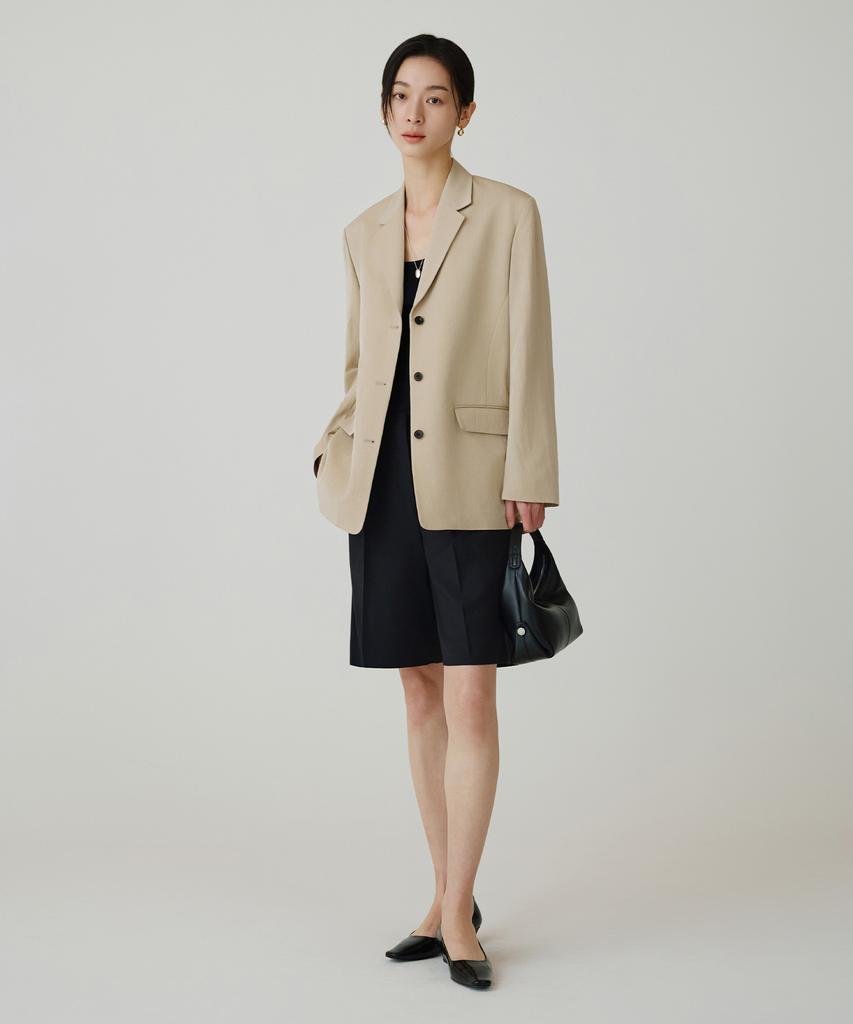 Siyazu Siot4194 Timeless Formal Blazer_Beige