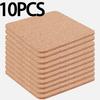 Square Cork Coaster for Families Tea Houses Restaurants Cafes Heat Resistant and Anti Slip Cup Mats Home Kitchen Tools Wholesale