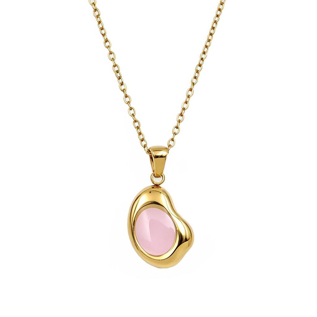 Elegant Egg-shaped Pendant Necklace - Versatile High-end Fashion Jewelry