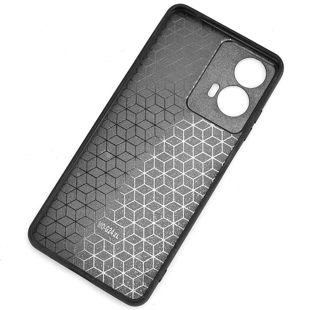 For Motorola Moto E14 4G Case Stitching Line Leather+PC+TPU Hybrid Phone Cover