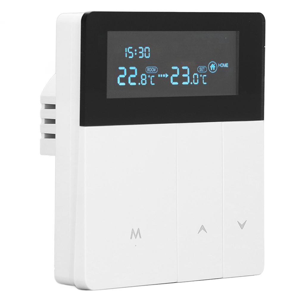 16A Smart Color Thermostat Programmable Smart Electric Heating Thermostat for Shopping Malls Hotels AC 90V‑240V