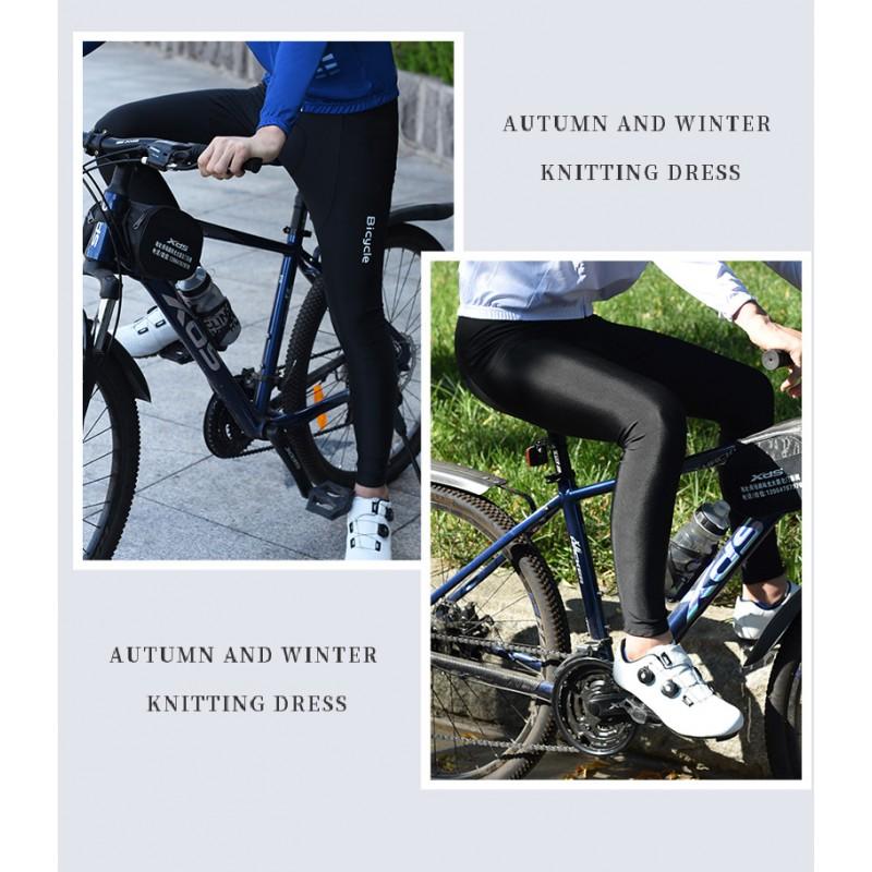 Mens Cycling Tights With Gel Pad Chamois Quick-Dry Spandex Compression Pants Road Bike Riding Use