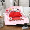 Warm blanket, Snoopy cartoon pattern, comfortable nap blanket, soft and skin-friendly, a great gift for friends and family.