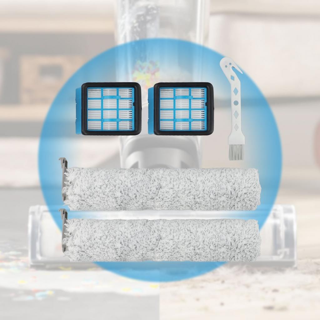 Replacement Kit of Roller Brushes and Filters for Bissell For CrossWave