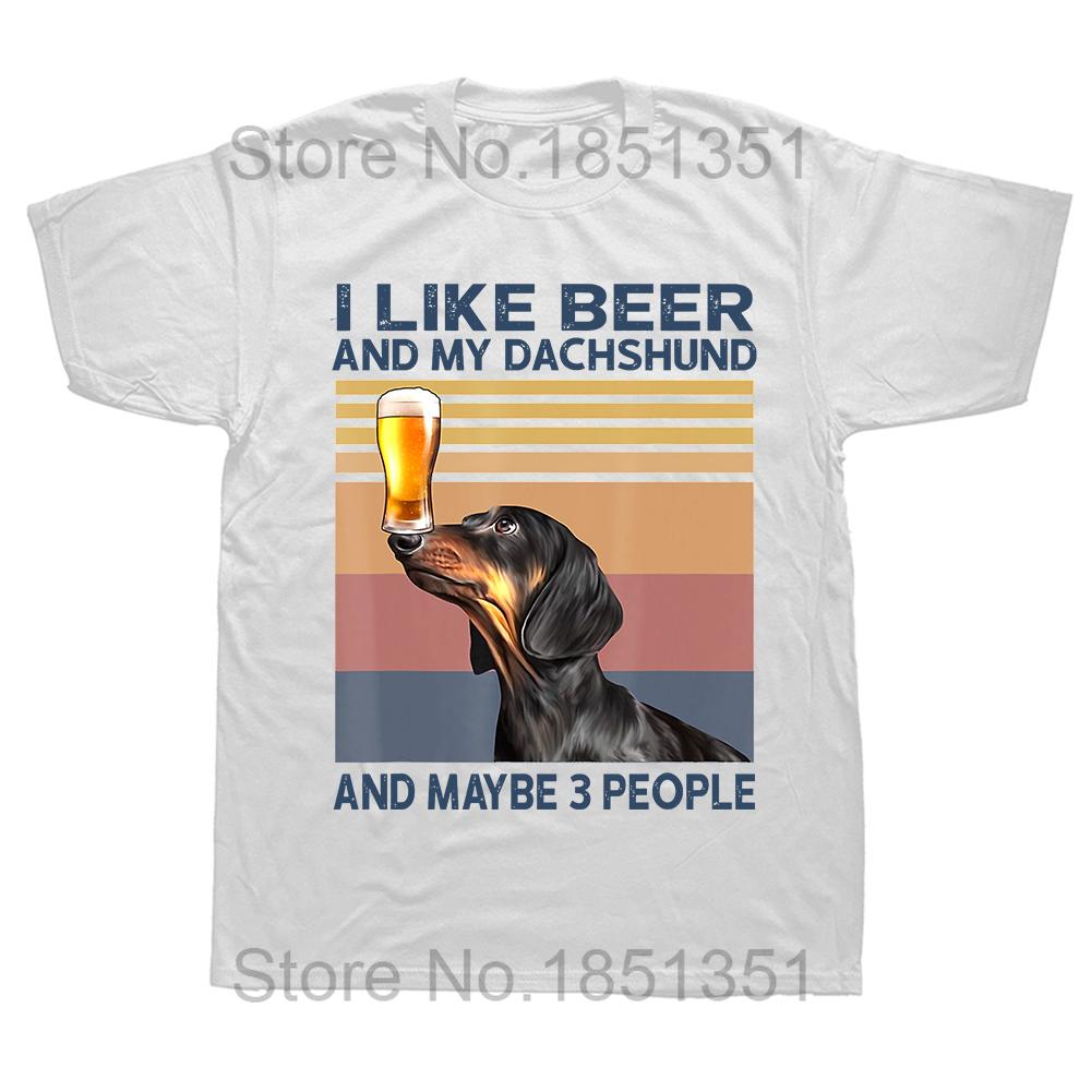 Unissex Bonito Dachshund Engraçado Design Wiener Dog Lovers Pet Puppy Camisetas Gráfico Streetwear Manga Curta Presentes de Aniversário Verão T-shirt
