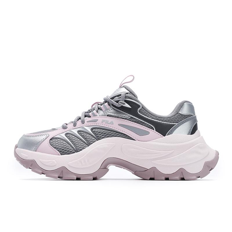 

FILA Sofia 4 Fishbone Shoes Modern Series Fashion Versatile Non-Slip Low-Top Casual Shoes Women sneaker Gray Pink F12W511107FFP 38.5