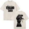 Anime Vinland Saga Thorfinn I Have No Enemies Vintage Washed T Shirt Mens Women Manga Casual Oversized Tshirts Male Streetwear